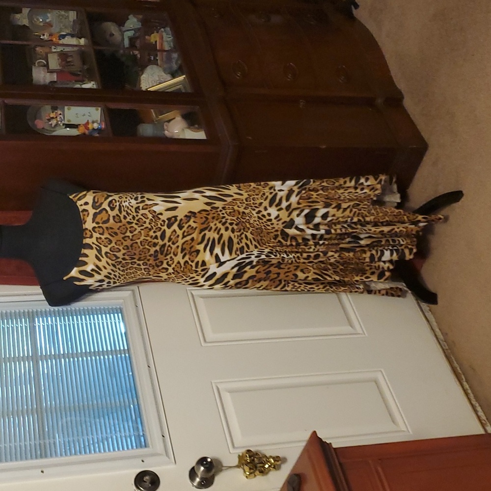 Animal print dress